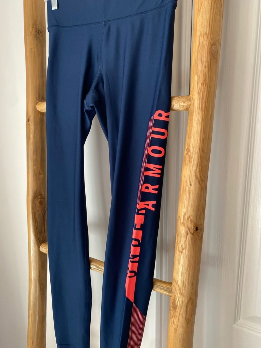 Under Armour Heat Gear Sport Navy Blue Compression Leggings Sportswear Sz M